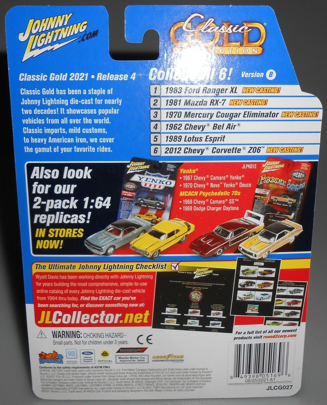 Johnny Lightning JLCG027 Classic Gold VER B 1981 Mazda RX-7