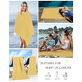 thumbnail image 5 of Pure Yellow Beach Towels Oversized Super Absorbent, Simple Solid Color Lightweight Bath Towel Quick Dry Sets For Bathroom/Pool/Rv Camping/Beach Play/Gym Room/Picnic 35"x70", 5 of 8