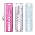 thumbnail image 5 of Clearance! Denhf Knitting Needle Gauge, Plastic Knitting Gauge Ruler, Knitting Needle Sizer Tool for Diamond Art, Crochet Gauge Measuring Tool, Circle Geometric Template Ruler, 5.9 Inch, Blue, 5 of 7