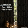 thumbnail image 5 of Decoultimatex Blackout Yellow Gray Geometric Thermal Insulated Curtains, 52” x 84” (2 Panels), 5 of 6