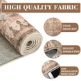 thumbnail image 4 of Aoile 8x10 Machine Washable Area Rug, Stain Resistant Anti Slip Backing Rugs, Retro Distressed Print Low-Pile Carpet Rugs for Living Room Bedroom Dinning Room, Khaki, 4 of 8