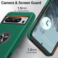 thumbnail image 3 of Dteck for Google Pixel 8 Pro Case with 360? Ring Stand, Multi-Layer Protective Case, Shockproof Cover for Google Pixel 8 Pro Case,Green, 3 of 6