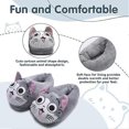 thumbnail image 4 of 35/41EU Cartoon Cute Indoor Slippers - Winter Soft Warm Plush Home Shoes - Unisex Emoji Slippers for Women Teens Adults Boys and Girls, 4 of 5