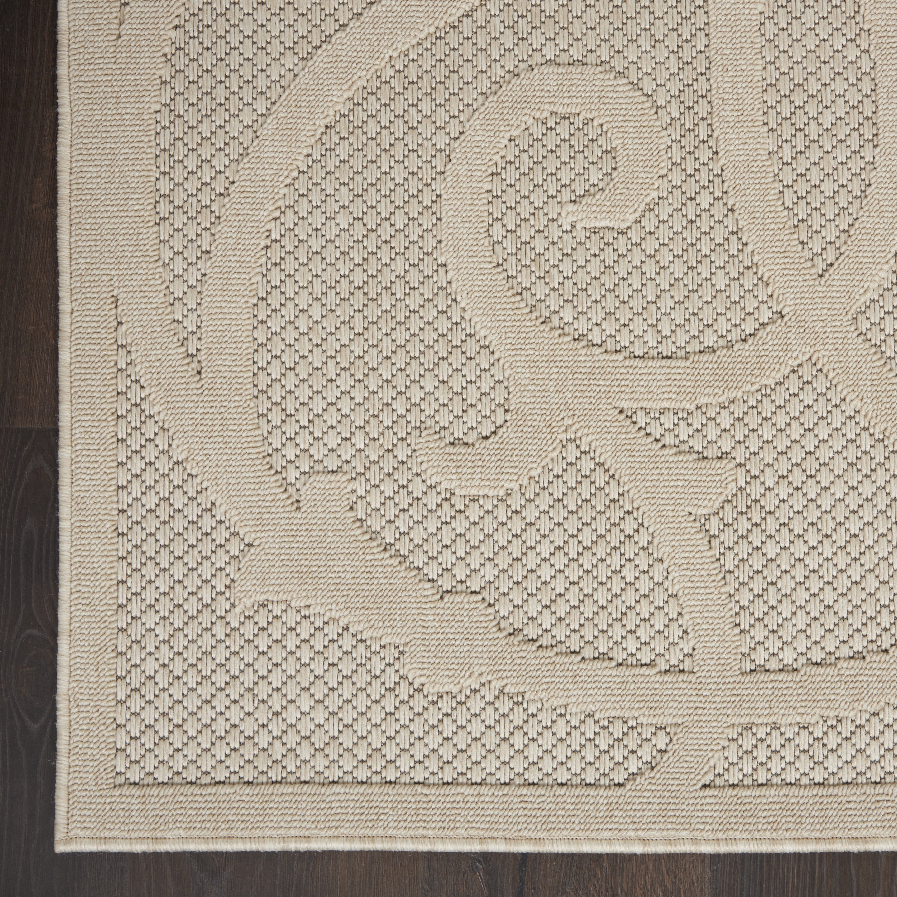Nourison Palamos Indoor/outdoor Casual Contemporary Cream Area Rug