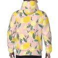 thumbnail image 5 of Hoodies for Men - Cute Lemon Green Leaves Pink Long Sleeve Comfrt Men'S Fashion Hoodies & Sweatshirts, Sweatshirts for Men Hoodies Pullover Clothing Clothes with Pouch, 5 of 7