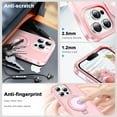 thumbnail image 4 of ChicShell Compatible with iPhone 16 Pro Max Case,Magnetic Wireless Charging Full Body Rugged Case with Built-in Touch Sensitive Anti-Scratch Screen Protector - Pink, 4 of 6
