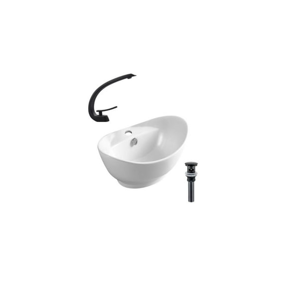 DROP Bath and Kitchen DR091295 Bathroom Vessel Sink Set
