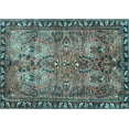 thumbnail image 1 of Ahgly Company Indoor Rectangle Persian Light Blue Traditional Area Rugs, 5' x 8', 1 of 4