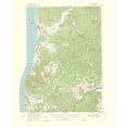 thumbnail image 2 of USGS 20x23 Black Ornate Wood Framed with Double Matting Museum Art Print Titled - Hebo Oregon Quad - USGS 1965, 2 of 4
