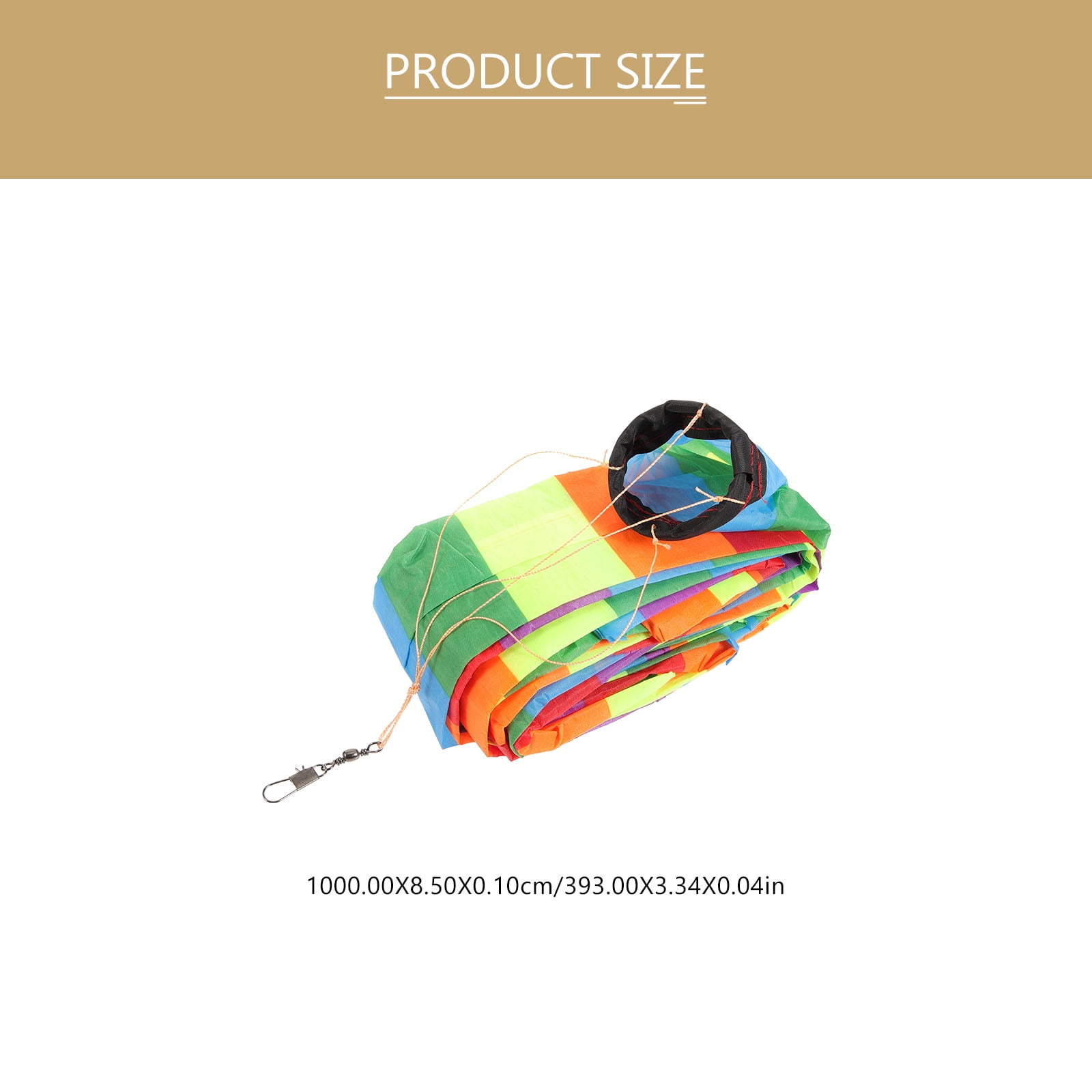 FUTUREORYY 1Pack Kite Tail 11.8x3.3in for Kite Decor in Chemical Fiber Cloth with Connector Hook
