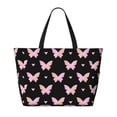thumbnail image 2 of Fotbe Gradient Butterfly Pattern Water-Resistant Beach Travel Bag - Large Capacity Tote with 7 Pockets, Lightweight Design for Women & Men, Perfect for Beach, Pool & Gym, 2 of 7