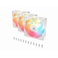 thumbnail image 3 of CORSAIR RS120-R ARGB 120mm PWM Reverse Fans Triple Pack – White – Reverse  Fan Blade – Eight Vibrant RGB LEDs – Magnetic Dome Bearing – Daisy-Chain 4-Pin  PWM and +5V ARGB Connections, 3 of 7