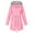 Pink, variant on Womens Rain Jacket With Hood Lightweight Long Sleeve Windbreaker Zip Up Drawstring Raincoat With Pockets Tint Windbreaker Jackets Rain Coat Water plus Size Vests Cute Fall Dresses Women Juniors Rain