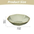 thumbnail image 2 of Fruit Plate Salad Plate Modern Fruit Dishes for Countertops Home Table Centerpiece, Lightweight Striped Plastic Serving Bowl for Snack Candy, Living Room & Party , Hot Stamping-Transparent White*1, 2 of 6