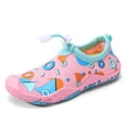 thumbnail image 6 of BOBOGOJP Built-in Heel Grips Water Shoes for Kids Girls Boys Hiking Wide Barefoot Swim Beach Pool Big Kid Pink for Size 3, 6 of 6