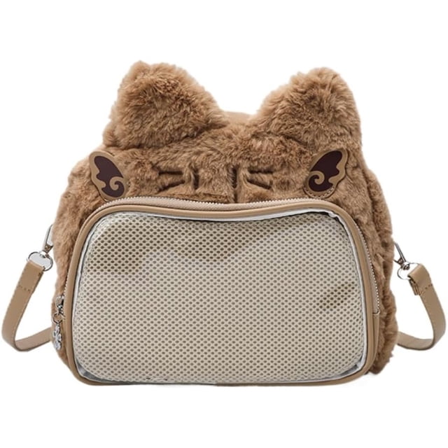 LHSHID Cat Ear Ita Backpack Cute Bags Kawaii Y2K Bags 3 Ways Crossbody Purse Messenger Bags for Women Shoulder Bag Tote (Pink)