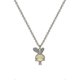 thumbnail image 1 of Women Necklace Chain Choker Pendant Jewelry Girls Gift Titanium Steel Cute Bunny Lock Opal, 1 of 5