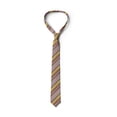 thumbnail image 3 of Abstract Necktie, Flower of Life Stripes, Dress Tie, 3.7", Multicolor, by Ambesonne, 3 of 3