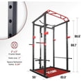 thumbnail image 4 of IFAST 210lb Home Gym Power Cage: Multi-functional Squat Rack with Adjustable Pull-up Bar, 1000lb Capacity, Lat Pulldown, Olympic Bar, Bench & Attachments for Home Fitness, 4 of 9