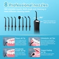 thumbnail image 6 of MySmile LP211 Cordless Portable Water Flosser for Teeth Cleaning, Oral Irrigator, Electric Water Dental Picks, 5 Modes, 8 Jet Tips, Travel Bag, Black, 6 of 9