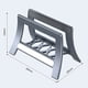 thumbnail image 2 of Soporte Vertical para Computadora Portátil, Soporte Universal para Escritorio, Base para Computadora Portátil, Soporte Plegable para Tableta, Color Plateado, 2 of 5
