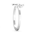 thumbnail image 4 of Solid Silver Heart Shaped Ring Moissanite Ring Passionate Love Ring, Gift Ring for Beloved, 4 of 5