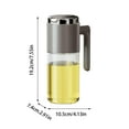 thumbnail image 3 of JingChun Olive Oil Dispenser Bottle for Kitchen Vinegar Dispenser-Leakproof Soy Sauce Dispenser Glass, Olive Oil Dispenser Bottle Non-Drip Spout,Non-Slip Handle for Kitchen Cooking, 3 of 7