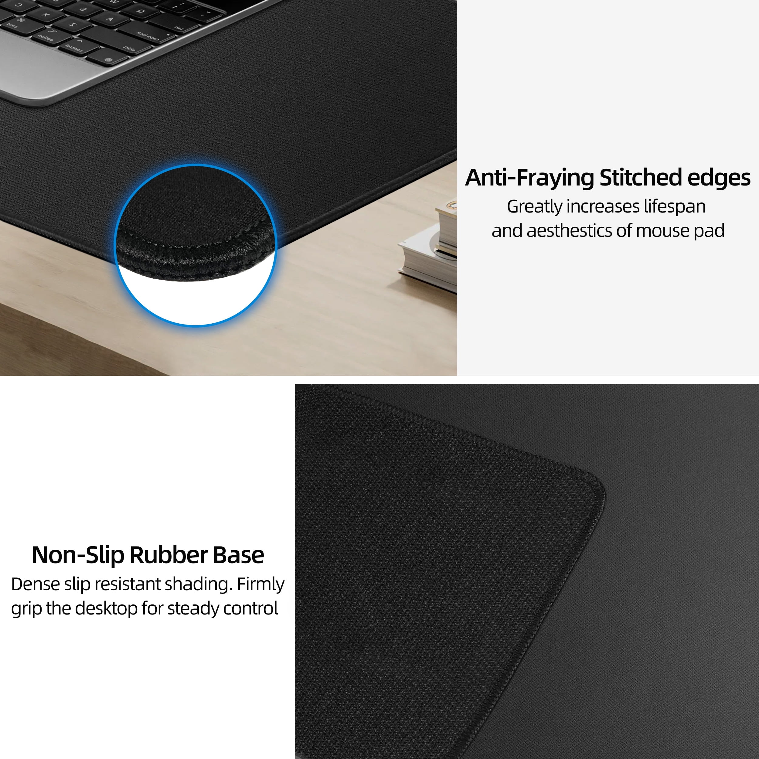 Extrelife RGB Gaming Mouse Pad with Magnetic Wireless Charger, Large Mouse Mat with 15W Fast Charging for Home, Office, School