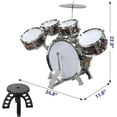 thumbnail image 4 of Kids Toddlers Drum Set with 5 Piece High Mini Musical Jazz Drum Kit for Beginners Kids Musical Instruments Toys Gifts for Age 3 4 5 6 7 8 9 10 11 12 Year Old Boys Girls Baby Children, 4 of 10