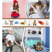 DolliBu Super Soft Wild Boar Stuffed Animal with Football Plush – Soft Huggable Boar, Adorable Playtime Plush Toy, Cute Wild Life Gift Plush Doll Animal Toy for Kids and Adults – 9.5 Inches