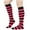 Hot Pink, variant on SHTXOZHI Women's Knee High Cotton Socks Stripe Tube Socks Long Opaque Socks