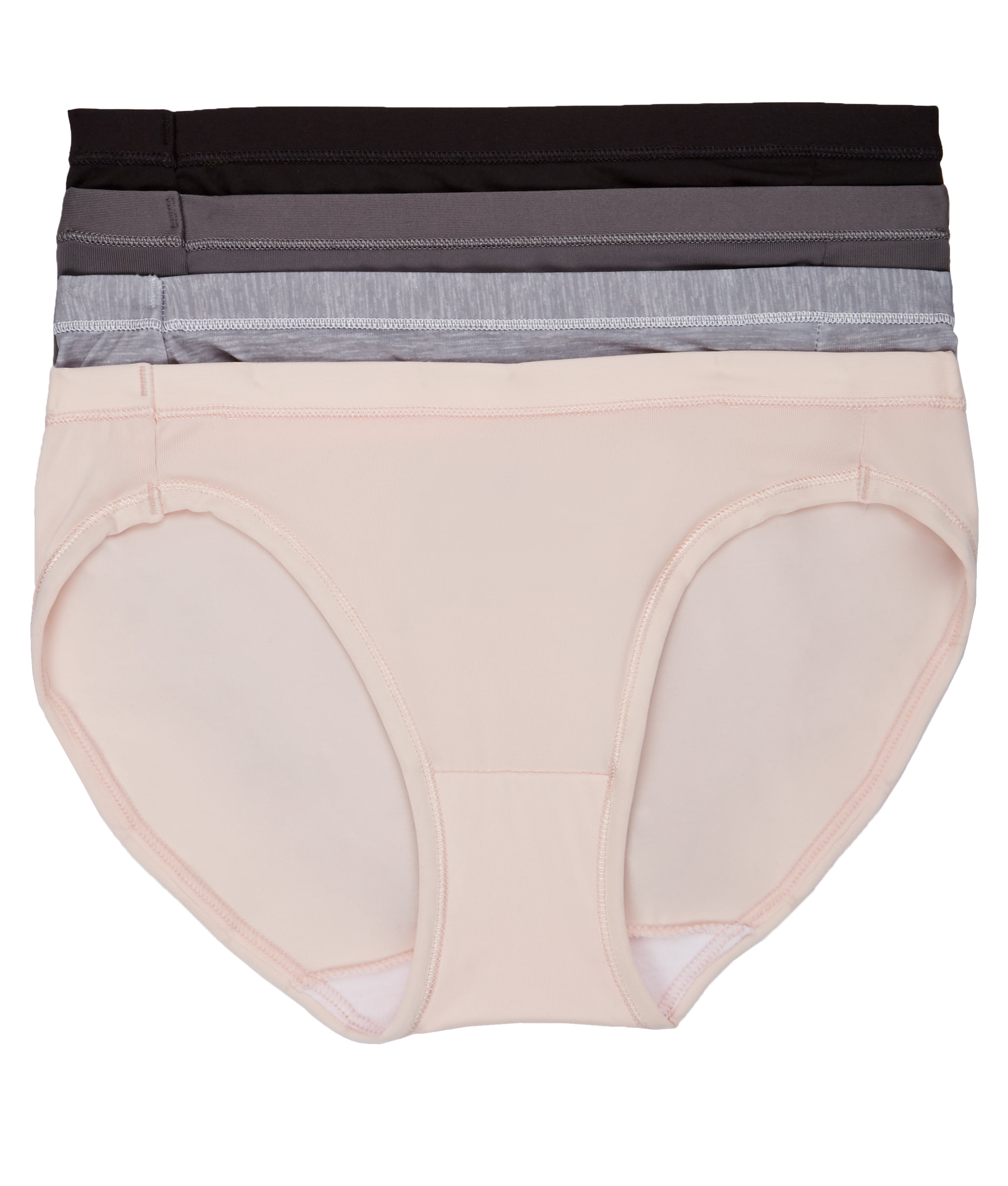 Hanes Ultimate Women's Cool Comfort Microfiber Bikini Underwear, 4Pack
