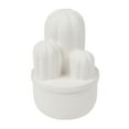 thumbnail image 2 of (2 pack) Hello Hobby Paintable Cactus Figurine, White 6" Ceramic Base to Paint, 2 of 10