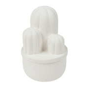 Hello Hobby Paintable Cactus Figurine, White 6" Ceramic Base to Paint