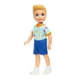 thumbnail image 6 of Barbie Chelsea Doll, Small Boy Doll Wearing Removable One-Piece with Dino Print, Blond Hair & Blue Eyes, 6 of 9
