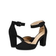 thumbnail image 3 of Zapatos de Tacón Angela para Mujer DREAM PAIRS en Ante Negro con Tacón de 8.5, 3 of 8