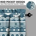 thumbnail image 5 of Boho Kitchen Curtains for Windows – Rustic Tribal Floral Print Cafe Curtains, Vintage Bohemian Geometric Panels for Home Décor, 5 of 6