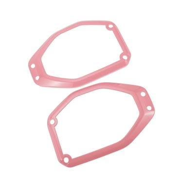 Unique Bargains 1 Set Top Roof Speaker Audio Frame Cover Trim for Jeep Wrangler JL JLU 2018-2024 for Jeep Gladiator JT 20-24 Top Speaker Audio Surround Trim ABS Pink