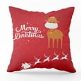 thumbnail image 1 of Funda de almohada de Navidad Máscara de Papá Noel Árbol de Navidad Copo de nieve Piel de melocotón Impreso Sofá Funda de almohada Wmkox8yii HFSH4111, 1 of 1