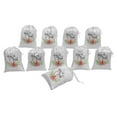 thumbnail image 4 of Darling Souvenir White Merry & Bright Christmas Party Supplies Gift Pouches Favor&nbsp;Candy Bags&nbsp;15 Pieces, 4 of 5