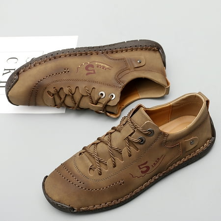 

Men‘s Handmade Stitching Casual Shoes Outdoor Flat Shoes Walking Sneakers