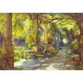 thumbnail image 2 of Messely, Johan 18x14 White Modern Wood Framed Museum Art Print Titled - Promenade provencale, 2 of 4