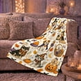 thumbnail image 6 of Whimsical Halloween Costumed Dogs Pumpkins Pattern, Playful Pet Portrait Pattern, Warm Flannel Blanket for Living Room and Bedroom, Dog Lovers Halloween Gift, Pet Lover Home Decor, 6 of 9