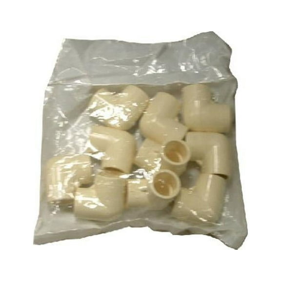 Nibco T00100J CPVC Pipe Elbow, 90 Degree, 1/2 In., 10-Pk. - Quantity 20