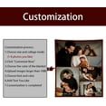 thumbnail image 3 of Personalized Blanket Best Friend Ever Custom Blanket with 6 Pictures Customize Memorial Blanket Super Soft Cozy for Birthday for Birthday Christmas, 60"x80", 3 of 5