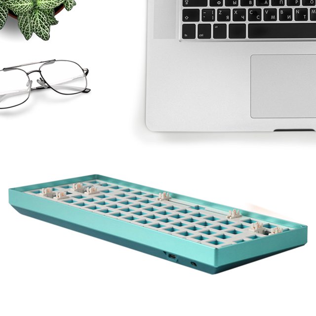 84 teclas NKRO RGB DIY Kits de teclado mecánico con cable de intercambio en caliente para escritorio (verde) Ehuebsd Para estrenar