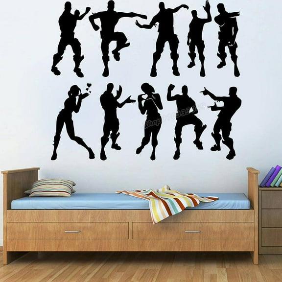 Gamer wall decor Kids Room decal vinyl Floss like a boss Video Game Wall Sticker for Playroom Decor games Dance Stickers 42x35cm