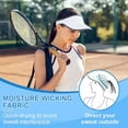 thumbnail image 4 of Sports Sun Visor for Men Women, Lightweight Soft Quick-Dry Visor Hat, Packable Tennis Golf Running Visor, 4 of 6