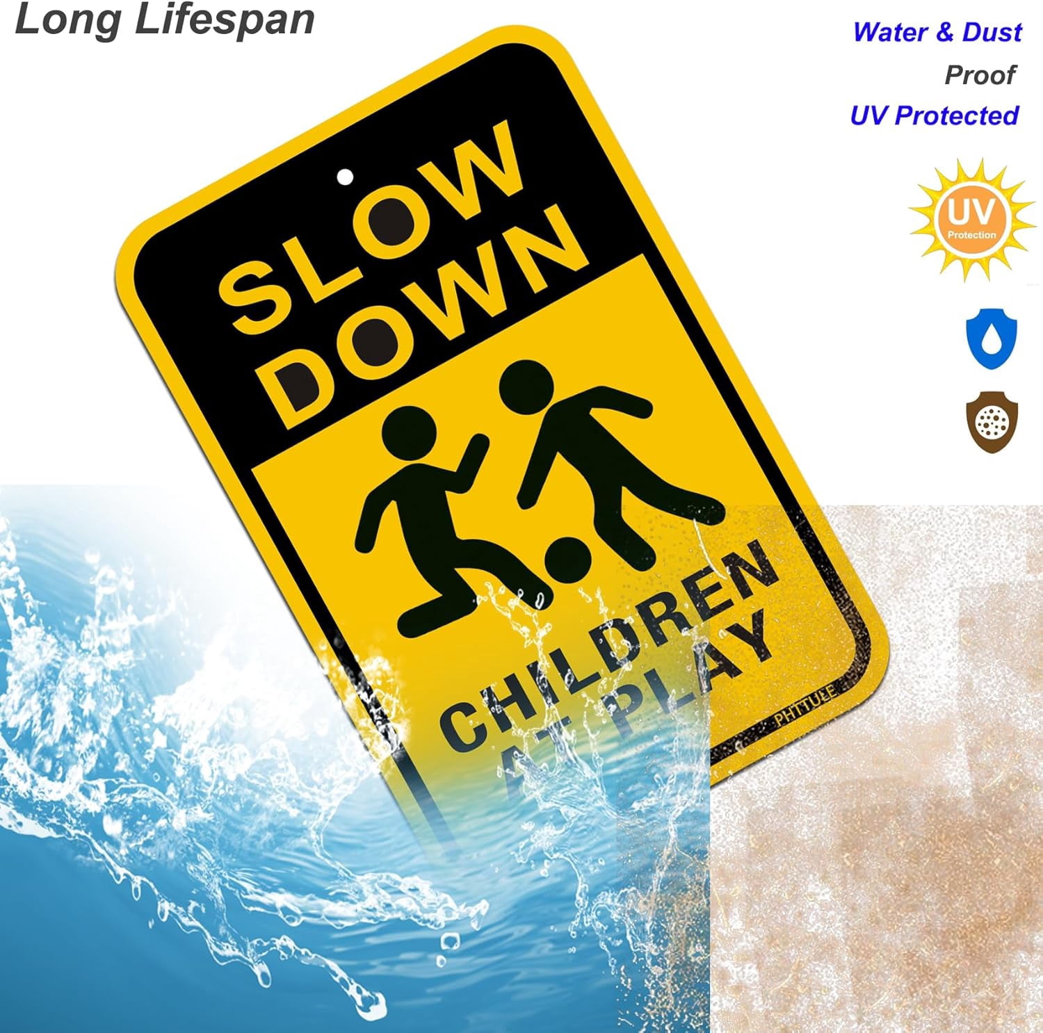 Kurmntregon Slow Speed Limit 5mph Sign With Stake Slow Down Traffic