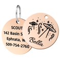 thumbnail image 1 of Personalized Pet ID Tags, Customizable Stainless Steel Dog and Cat Tags with Multiple Designs, Pet ID Name Dog Tags, Cat Collar Accessories Gifts for Pet Lovers, 1 of 8